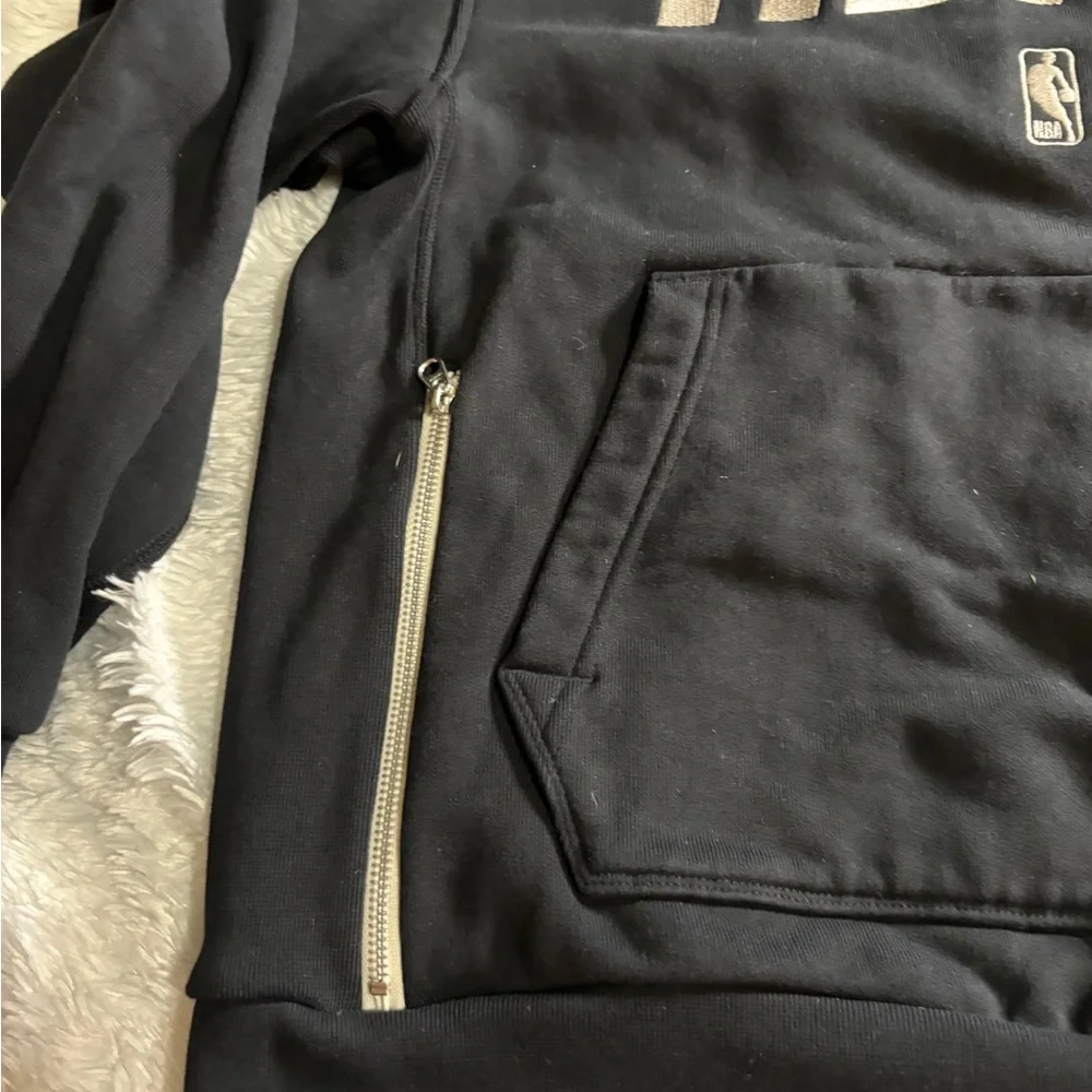 NIKE Miami Heat Black Embroidery Heavy Hoodie Size M Men's